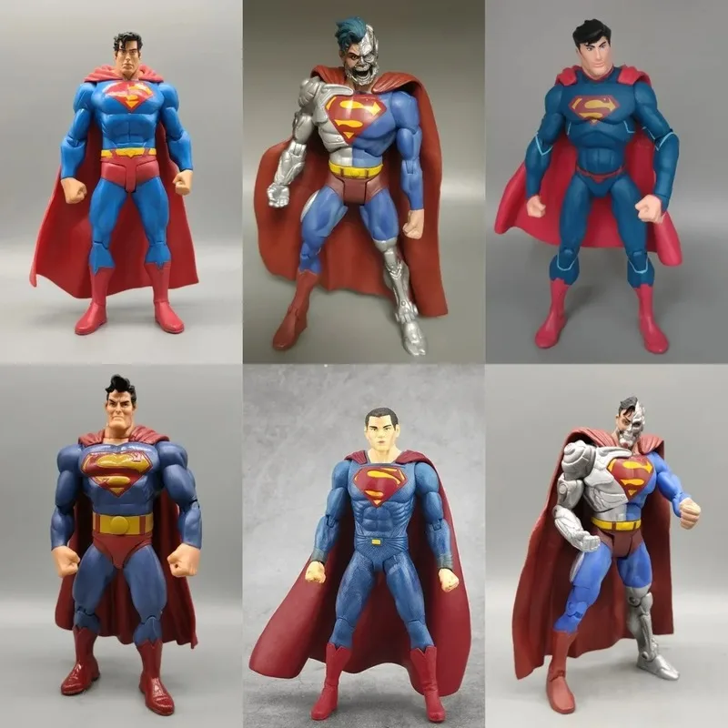 Anime Figure Super  Man18cm Handsome Action Figure Personality Cartoon Toy Model Creative Tabletop Ornament Kid Holiday Gifts
