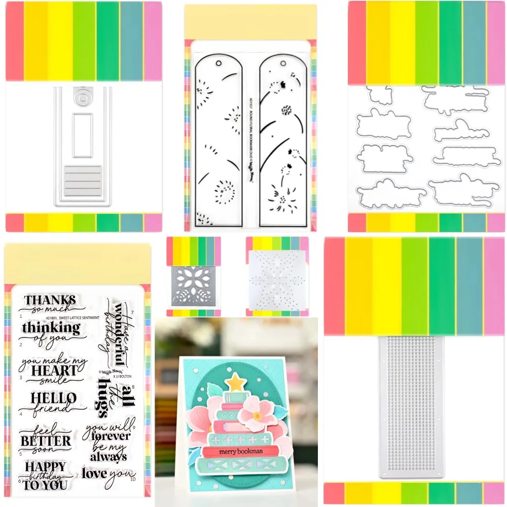 

2025 Stamps Hot Foil Scrapbook Diary Decoration Stencil Embossing Template DIY Greeting Card Handmade Beautiful Embroidery Dies