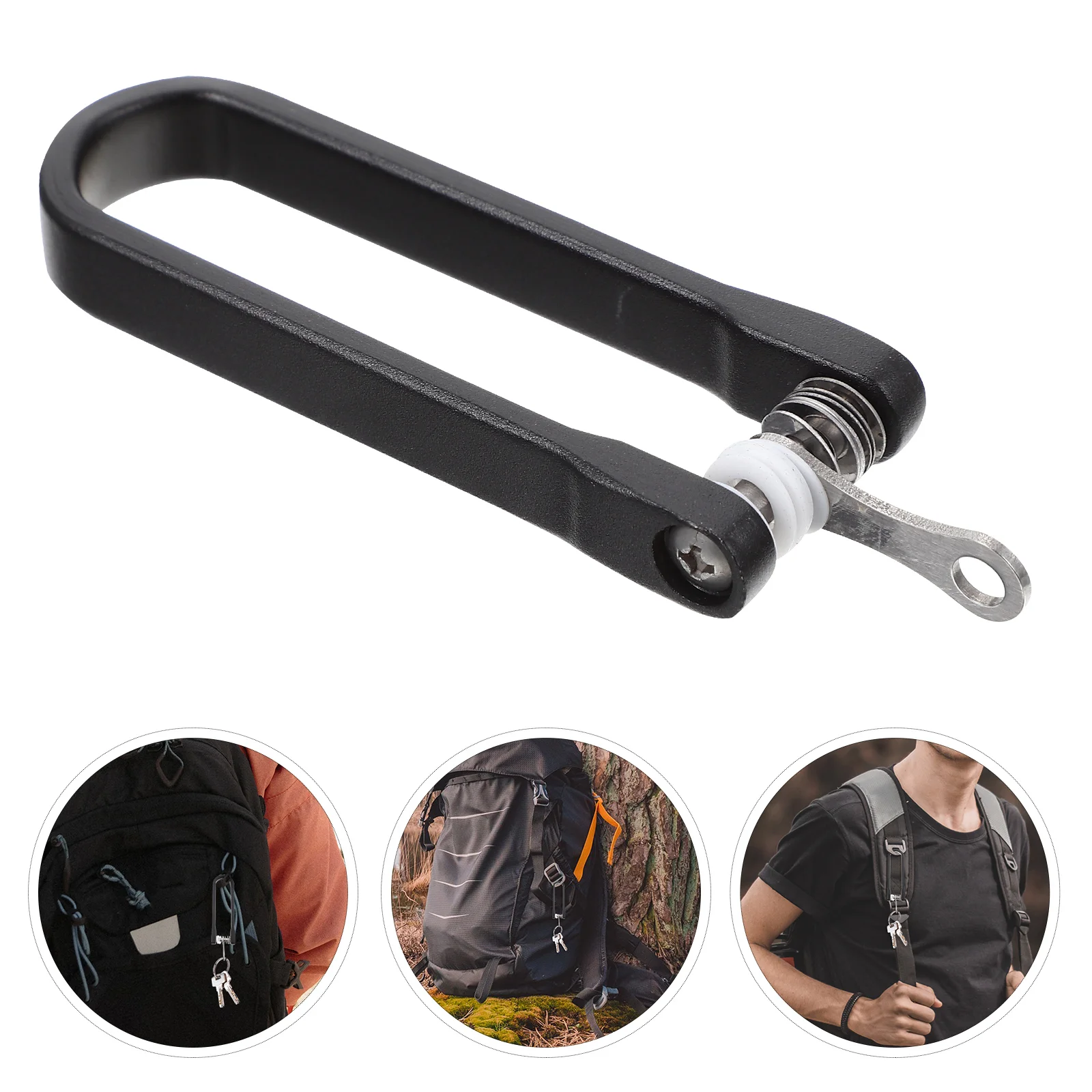 U-shaped Key Holder Carabiner Keys Organizing Tool Clamp Outdoor Clip for Aluminum Alloy Accessory Man Sturdy