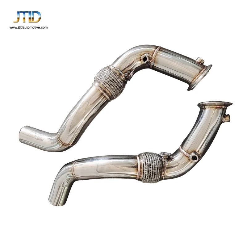 

304 Stainless Steel Exhaust Downpipe Decat Downpipe For BMW 750i 850i X5 X6 X7 N63RN63B