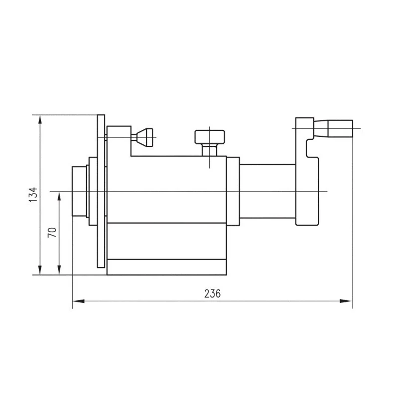 NEW PF70-5C simple indexing head 5C chuck equal split drilling and milling grinder can be connected to 2 3 4 5 inch chuck