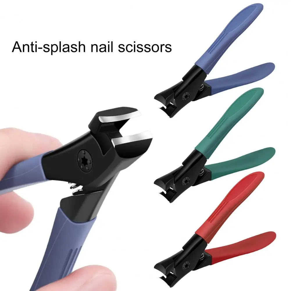 3Pcs  Newest Anti-Splash Nail Clippers Thick Hard Special Nail Clippers Single Nail Clipper Large Size Household Nail Clippers