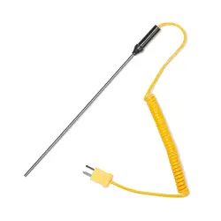 100/150/200/300/500mm -50C to 1200C with Wire Cable K-Type Thermocouple Probe Sensor Measuring Tools Temperature Controller