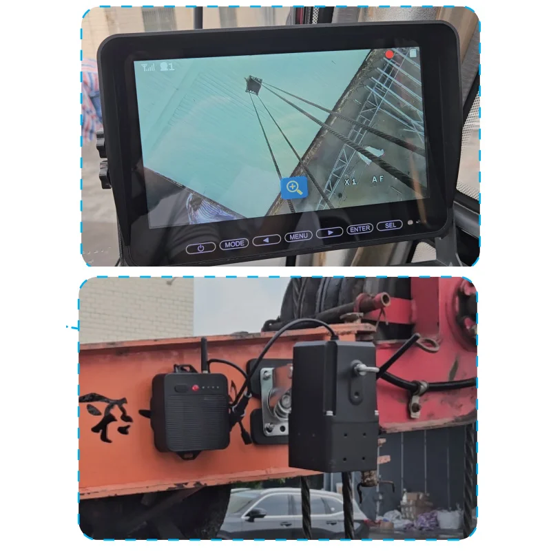 

30X zoom wireless tower crane system with AHD night vision rear , front wireless with blind spot detection