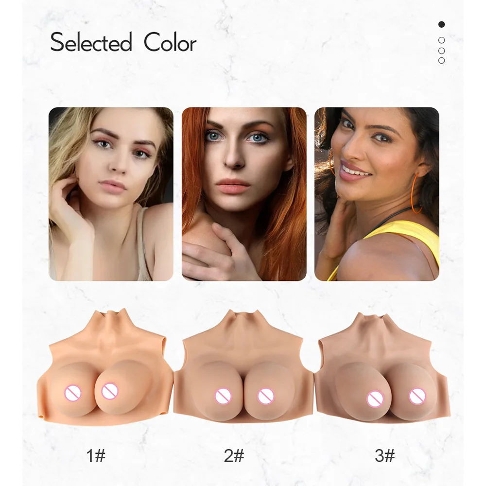 Tgirl Silicone Breasts Fake Boobs Cotton Filler BCDE Cup Chest Dragqueen Crossdresser Transgender Cosplay  Costume