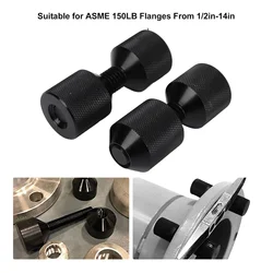 Flange Alignment Pin Set Two Hole Pins Set Threaded 2 Hole Flange Alignment Pin Pipefitter Tools for Flanges from 1/2in‑14in