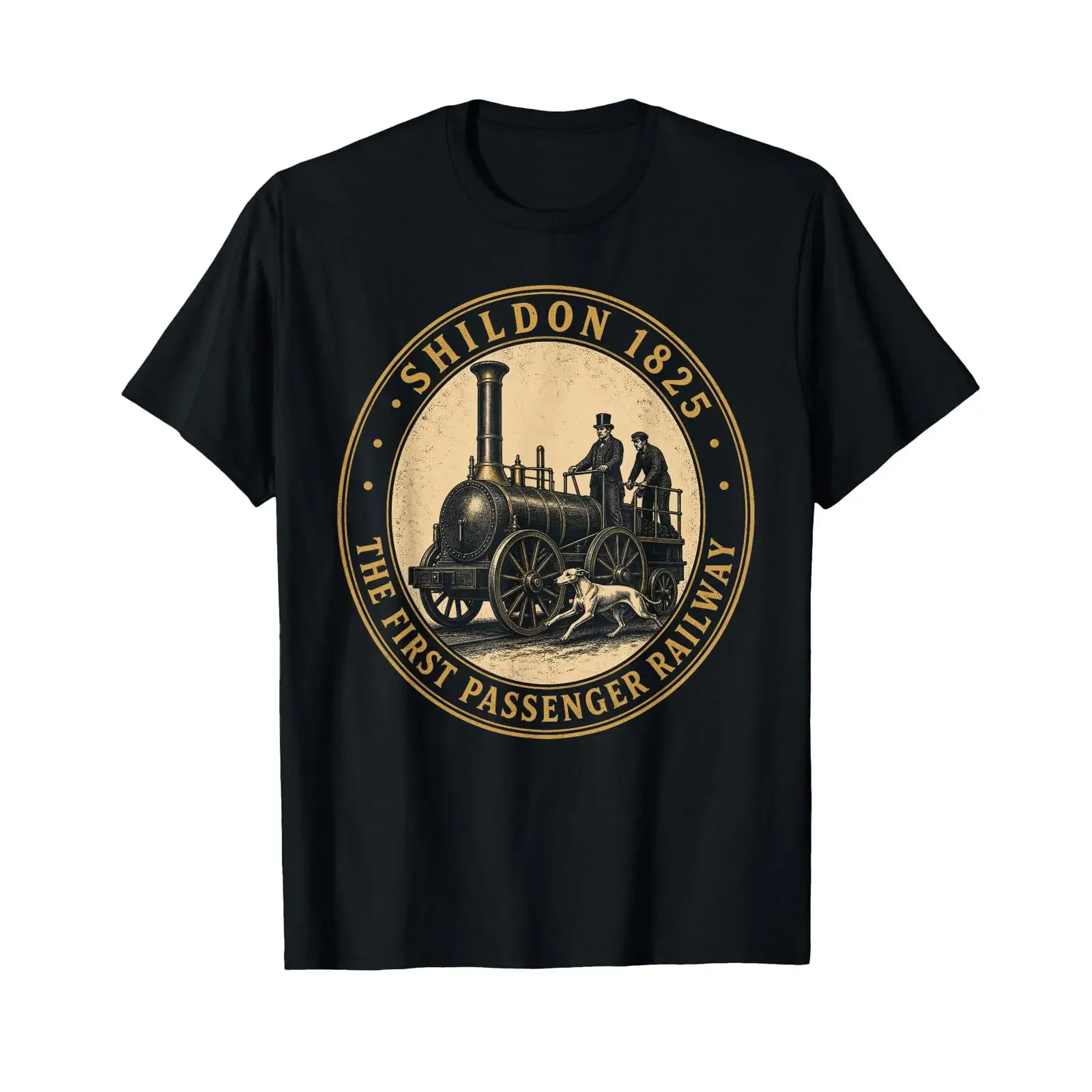 Train à Vapeur Shildon Durham First Passenger Railway T Shirt vintage Washed designer clothes Slightly Versatile Comfortable