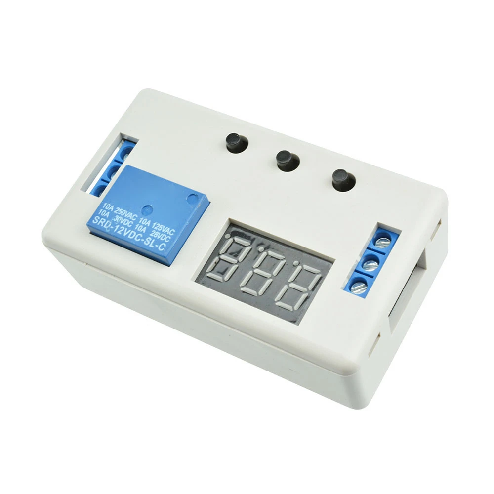 DC 12V 24V LED Display Automation Cycle Delay Timer Control Off Switch Delay Time Relay With Photoelectric Isolation