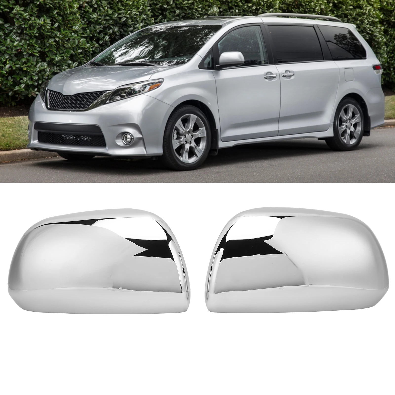 

Mirror Cover Corrosion Resistant Mirror Cap Durable ABS Mirror Shell Direct Replacement For Toyota Sienna 2010 - 2018