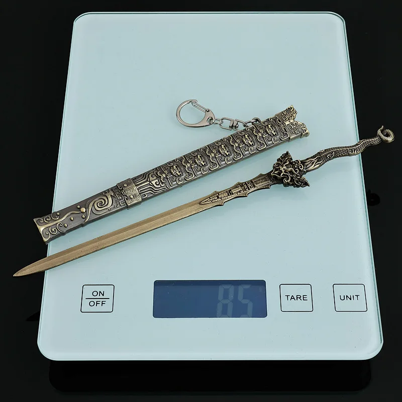 Magic ของขวัญดาบสีเขียว 22 ซม./8.66in การลงทุนของ Gods อาวุธ Props คอสเพลย์กับ Sheath อะนิเมะอุปกรณ์ต่อพ่วงของเล่นเด็ก