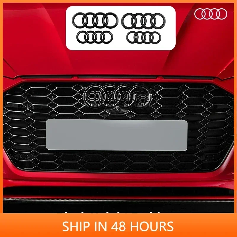 

1PCS ABS Car Front Hood Rear Trunk Logo Emblem Badge Sticker for Audi S A3 A4 B8 8P 8V B6 A5 A6 C7 Q5 B9 B7 C6 A1 Q7 Q3 Tt A7 8L
