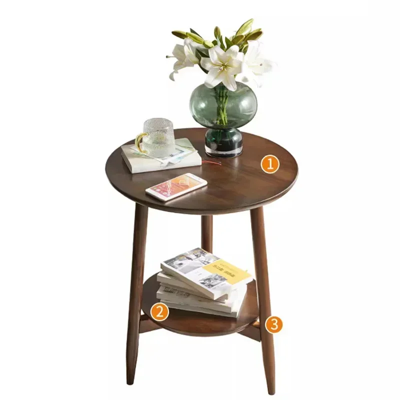 

Modern Side Table Living Room Small Auxiliary Wooden Coffee Tables