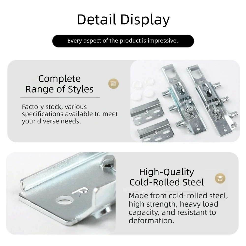 Heavy Duty Steel Cabinet Hanger Conceal Hidden Adjustable Cabinet Hanging Bracket Professional Steel Stable Mounting