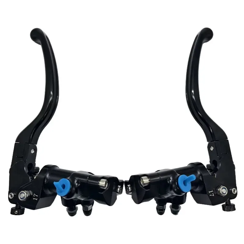 

Motorcycle modification accessories Hydraulic direct push brake CNC aluminum alloy fashionable style Double pump and horn handle