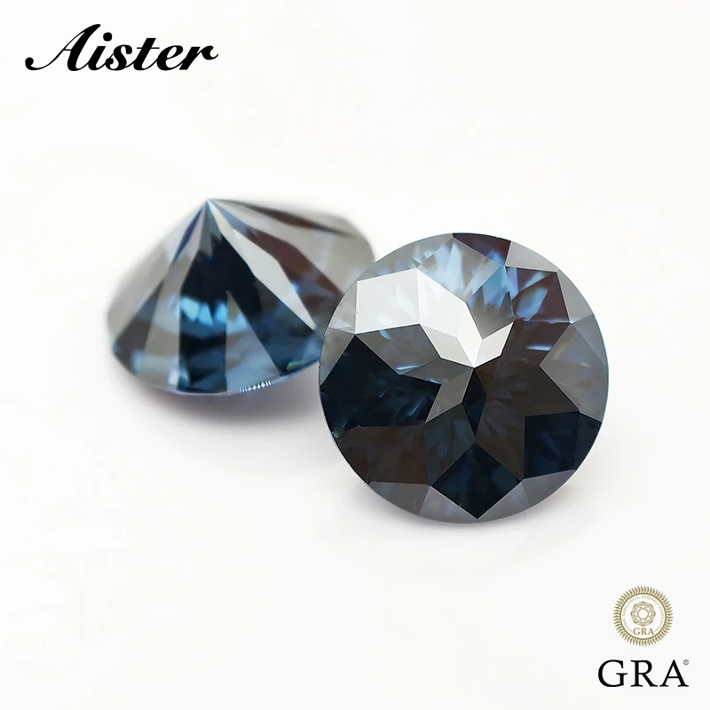 

Never Fade Dark Blue Empire cut Moissanite Stone VVS1 Lab Diamond Pass Diamond Tester for Woman Jewelry Making