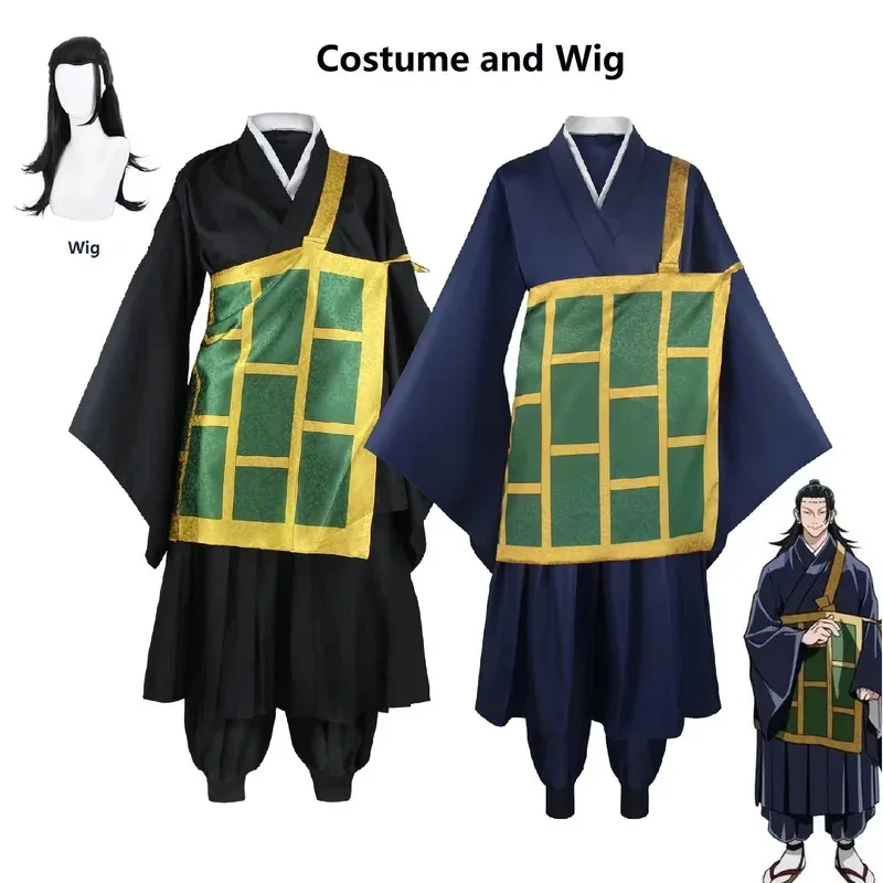 

Geto Suguru Cosplay Costume Black Blue kimono School Uniform Anime Figures Clothes Halloween Costumes For Women Man