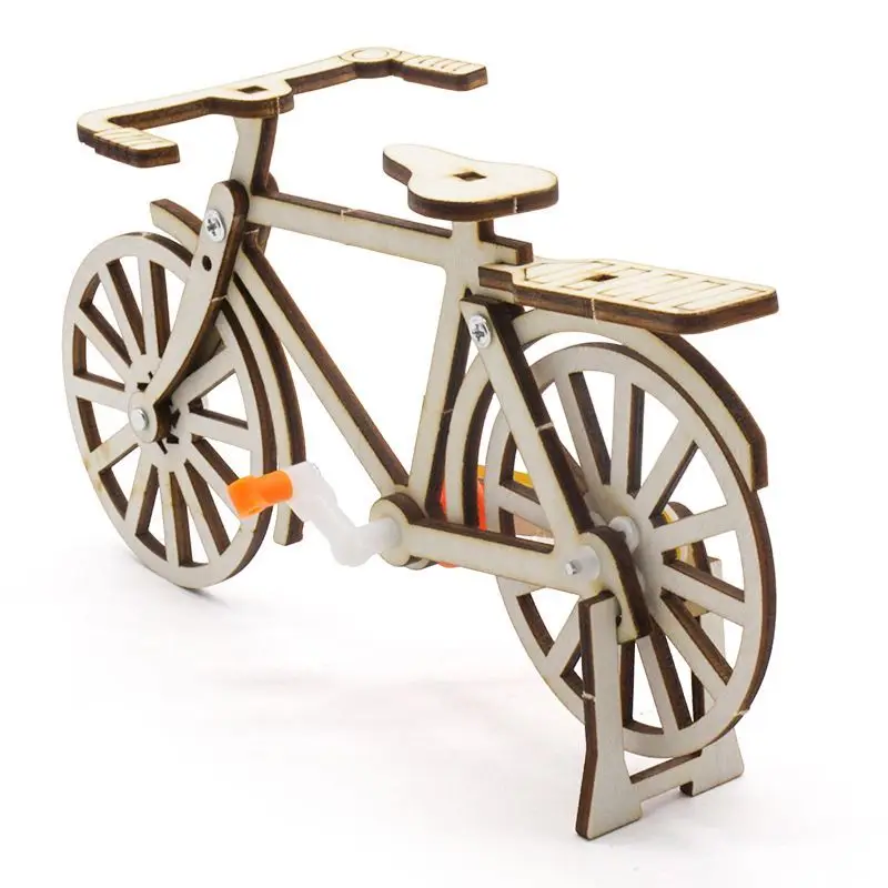 No.1 DIY Bicycle Assembly Model, Student Physics Experiment Small Production Science Kit