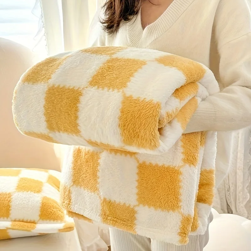 

Soft Flannel Plaid Blanket - Multi-Size, Multi-Use for Office, Camping & Home. Perfect Gift for All!