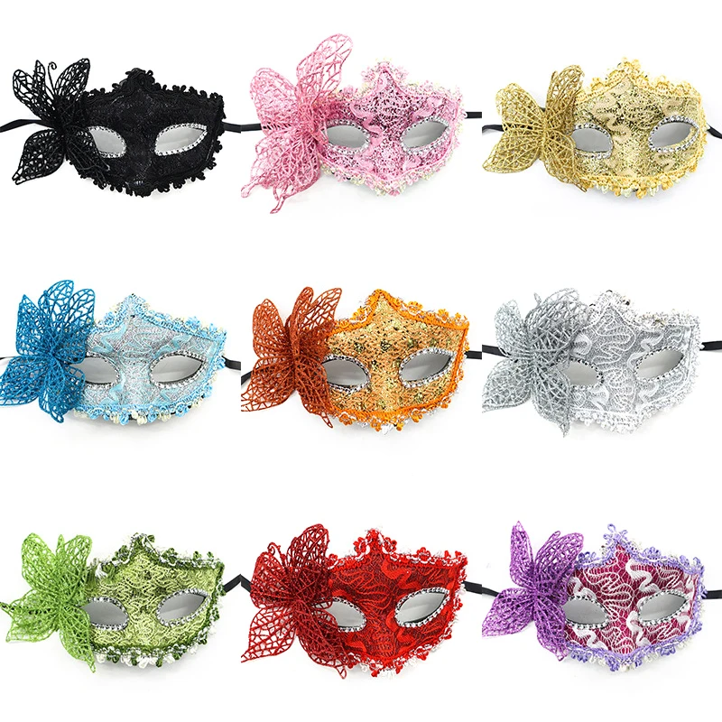 Fashion Venetian Masquerade Mask Women Girls Sexy Fox Eye Mask Butterfly Mask for Fancy Dress Christmas Halloween Party Mask