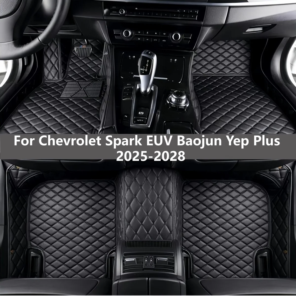 Custom Car Floor Mats For Chevrolet Spark EUV Baojun Yep Plus 2025-2028 Leather Carpet Auto Interior Accessories