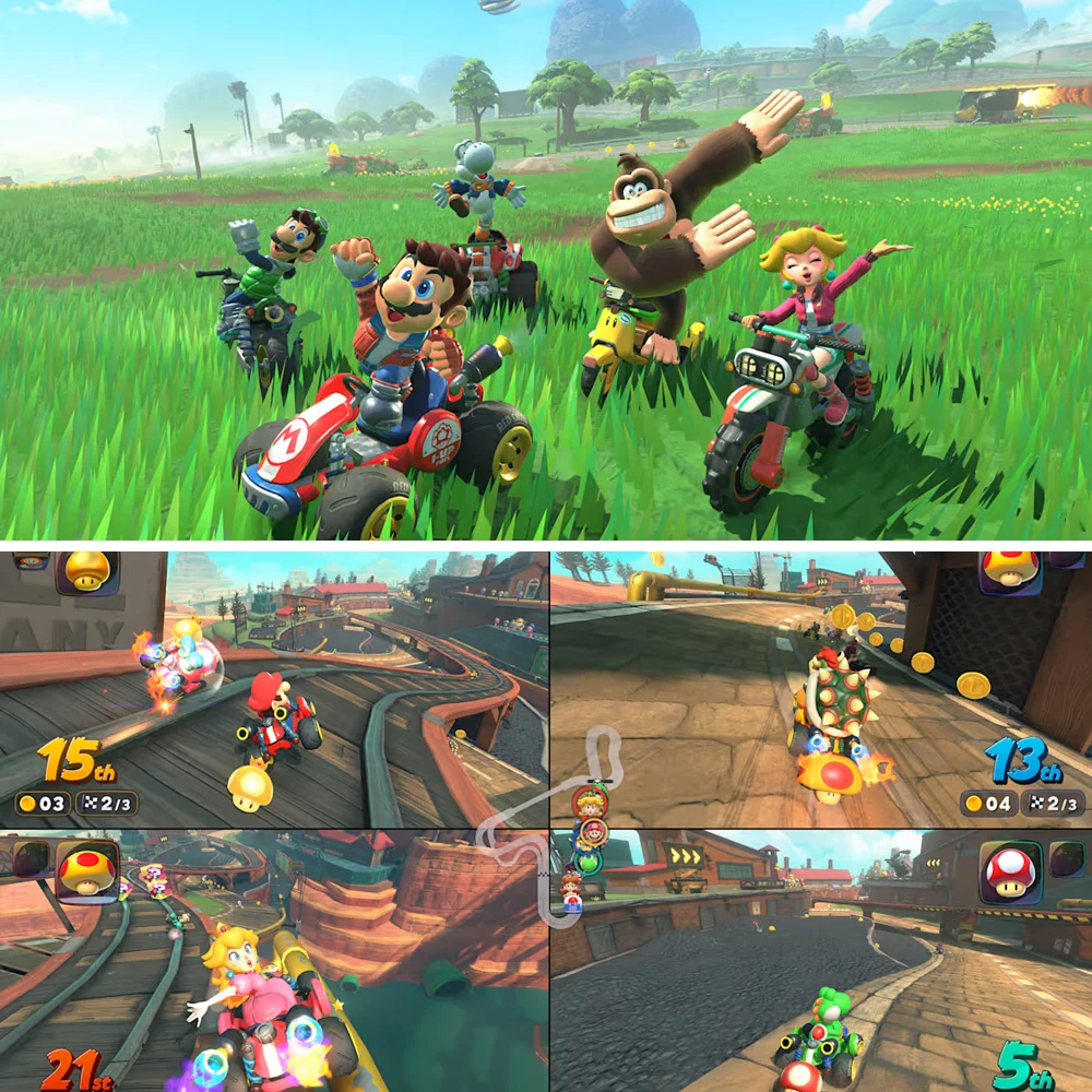 Mario Kart World Nintendo Switch 2 Juegos Ofertas Tarjeta de juego físico Soporte Multijugador en línea Mario Game Switch 2 Edition
