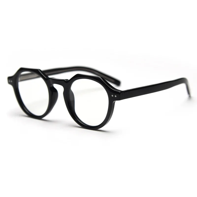 CATERSIDE Retro Polygonale Brille Männer TR Rahmen Hochwertige Brillen für Frauen Transparente Gläser Business Brillen – Detail 8