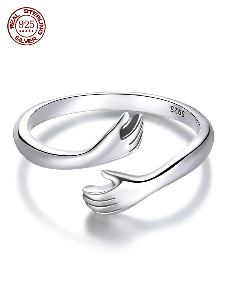 

Carlisle Love Hug Couple Ring 925 sterling silver for men and women Jane Eyre Fashion Hug Ring for women exquisite jewelry gifts