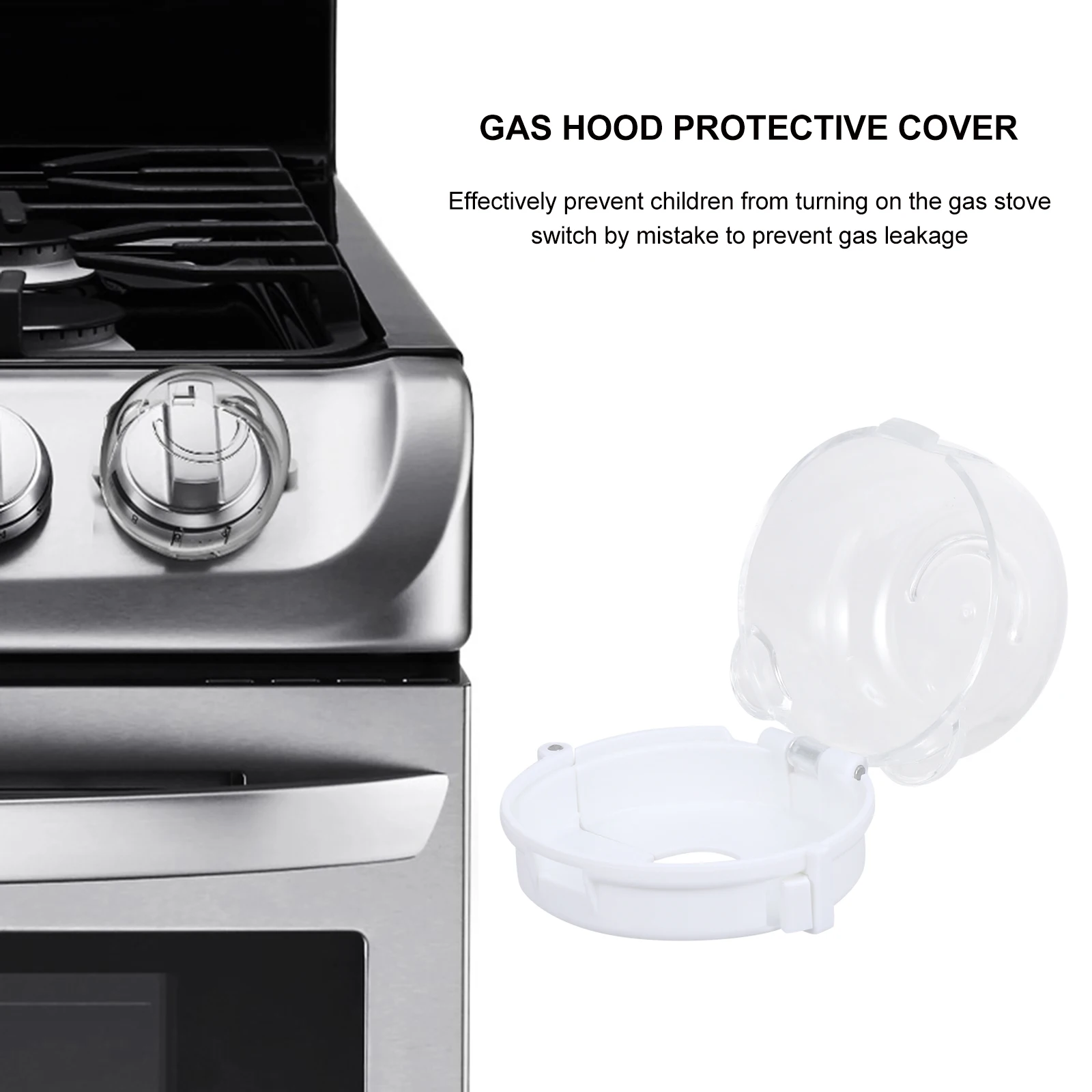 

Gas Stove Safety Lock Child Proof Stove Knob Cover Baby Proof Cooker Protective Guard Abs Durable Small Size Kitchen Safety