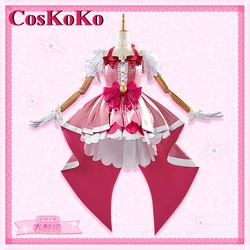 【Customized】CosKoKo Haruno Haruka Cosplay Anime GO! Princess Precure Costume Lovely Dress Halloween Party Role Play Clothing New