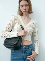 Saddle bag, shoulder bag, popular foreign trade bag, 2024 new wide shoulder strap, diagonal cross armpit, cross-border wholesale
