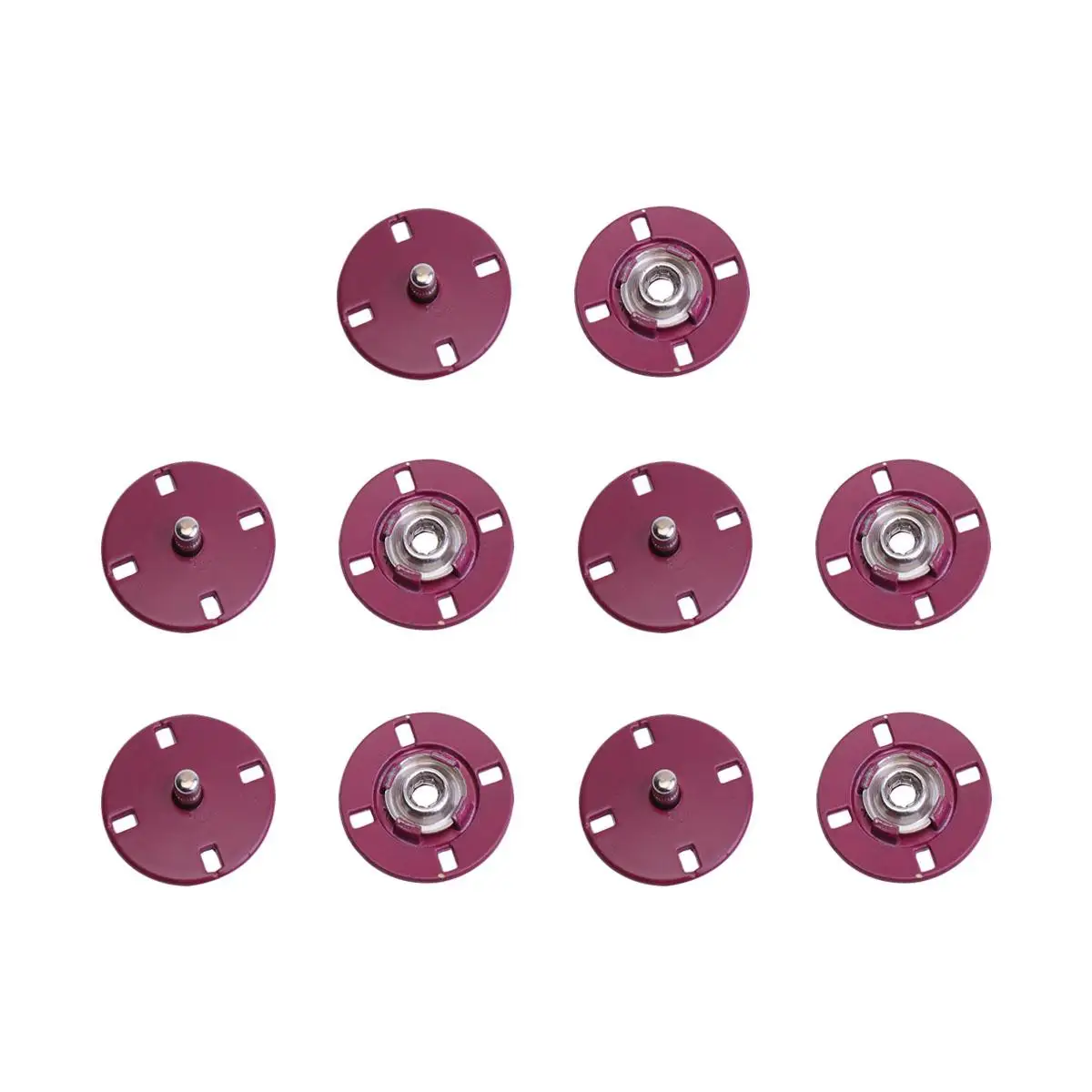 

10 Pcs Alloy Buttons Coat Snap Alloy Metal Sewing Buttons Jean Sweaters Clothes Knitting Accessories Durable Fashion