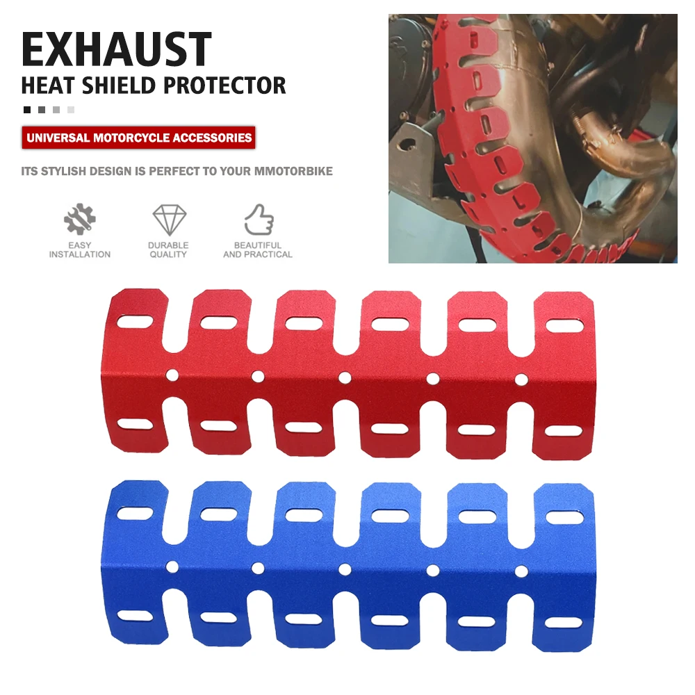 

Exhaust Shield Muffler Pipe Protector Cover Heat Shield For YAMAHA YZ125/YZ250 SUZUKI SHERCO SE 250/300 2014-2023 HONDA CRF230F