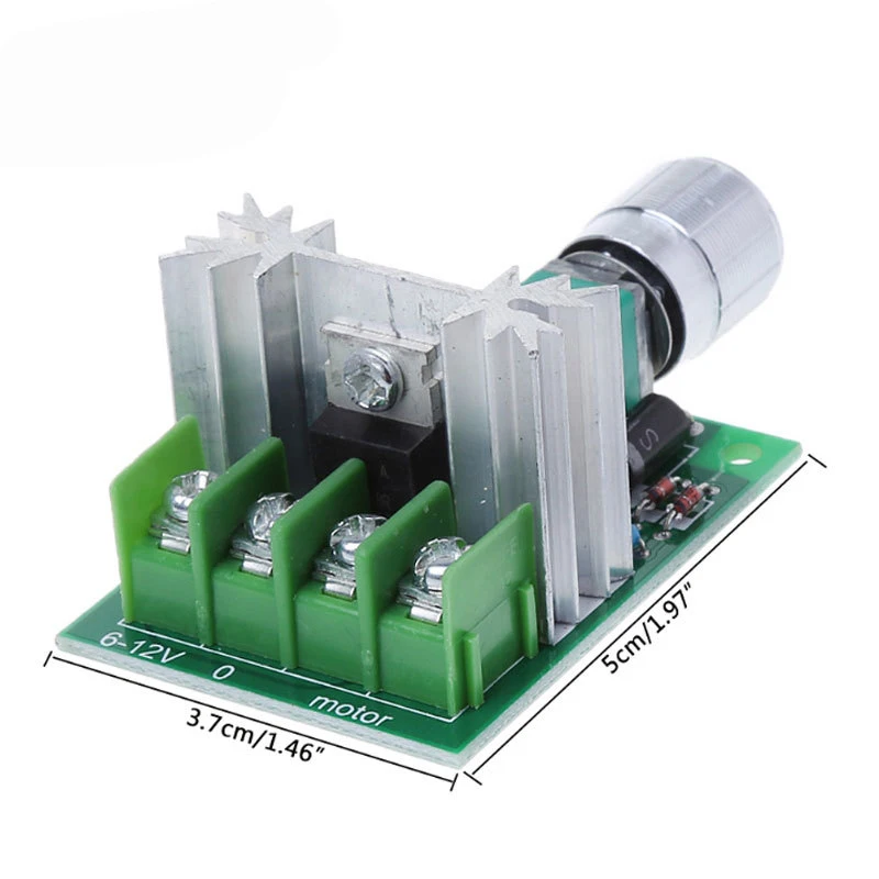 1~100Pcs DC Motor Fan Speed Controller 6V-12V 6A High Power PWM Stepless Speed Control Board Speed Control Switch