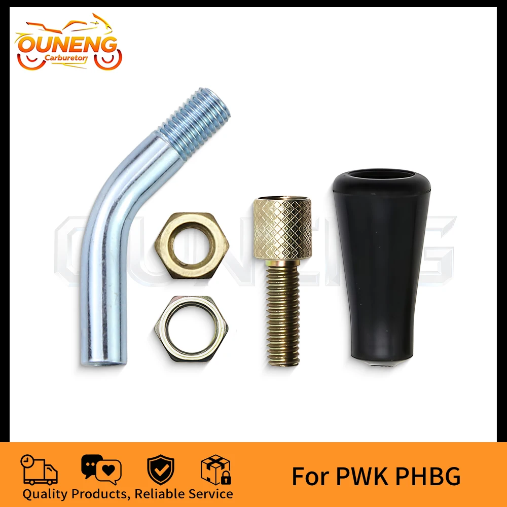 Universal Carburetor Elbow Pipe Modified Damper For PHBG 17.5 19 21 PJ PWK Replacement Throttle Cable Adjusting Bolt 40 Bend