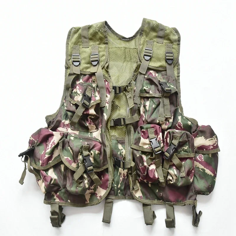 Outdoor Multi-pocket Tooling Mesh Camouflage Vest Camping Multifunctional Sleeveless Vest