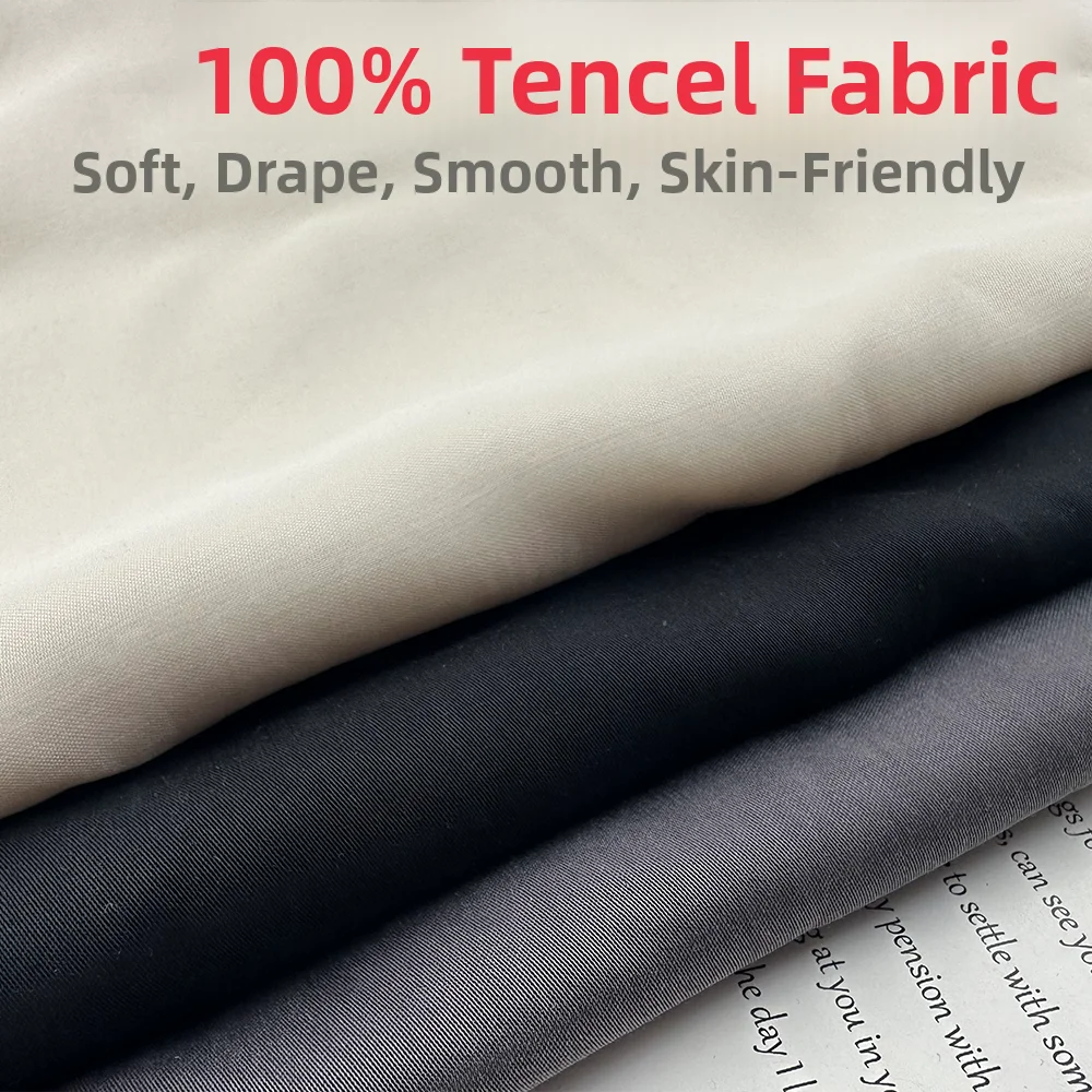 

Гладкая ткань из лиоцелла для летней одежды: брюк, рубашек, тонкой верхней одежды, мягких домашних губчатых подушек