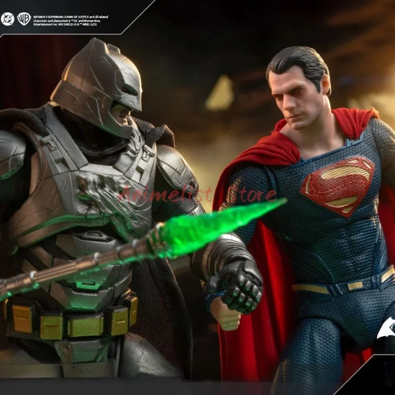Fondjoy Batman VS Superman Dawn Of Justice Figuras de ação Bvs Blindado Batman e Superman 2.0 Conjunto Modelo Limitado Coletar Brinquedo Presente