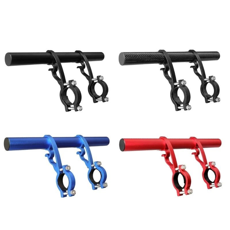 Bicycles Extender Bars Cycling Handlebar Extended Bracket Double Clamp Bike Bracket for Holding Speedometer,Phone Holder