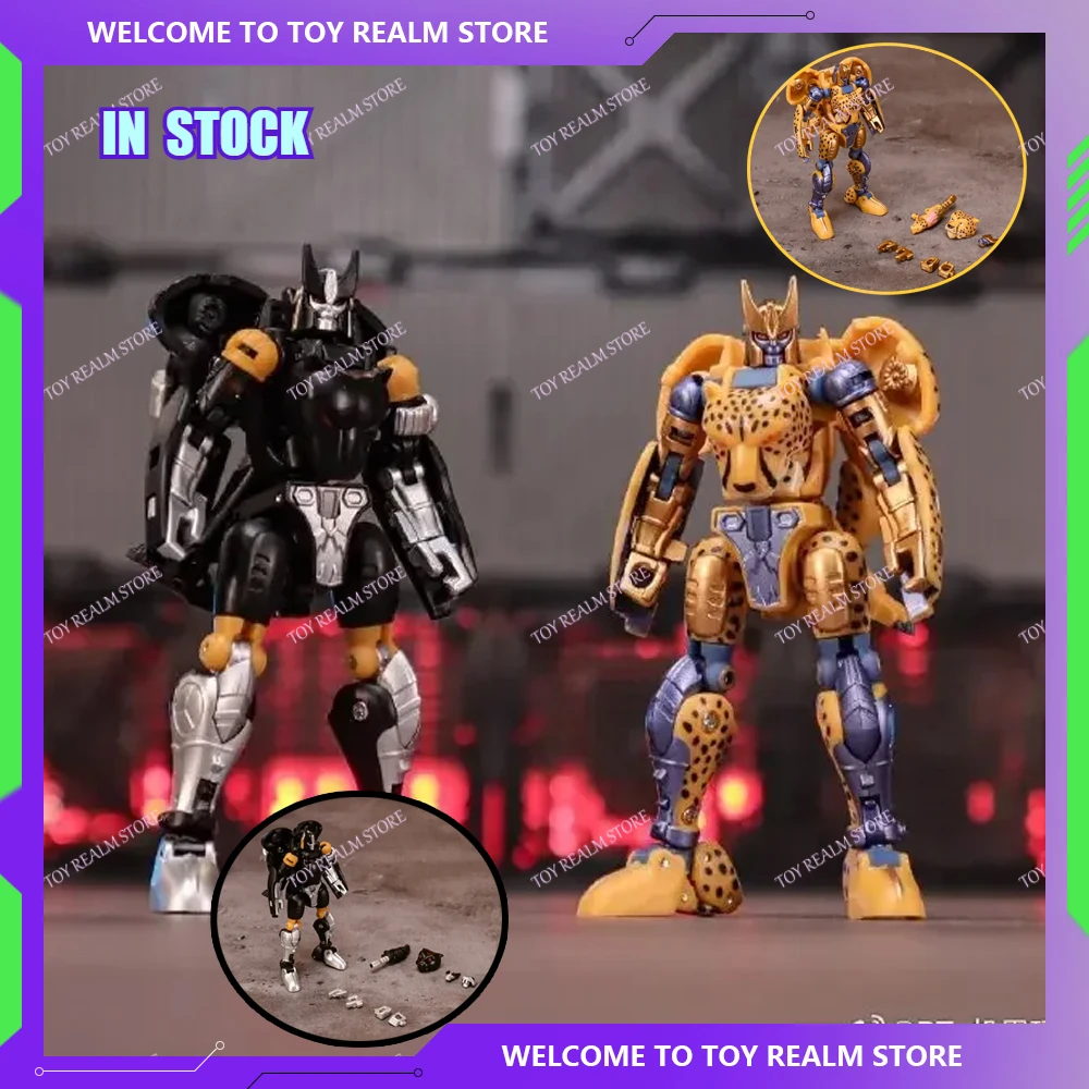 In Stock Rt03&Rt03b Rt-03 Rt-03b Leopard Beast Wars Anime Action Figure Transformation Robot Model Collection Toys Gift Custom