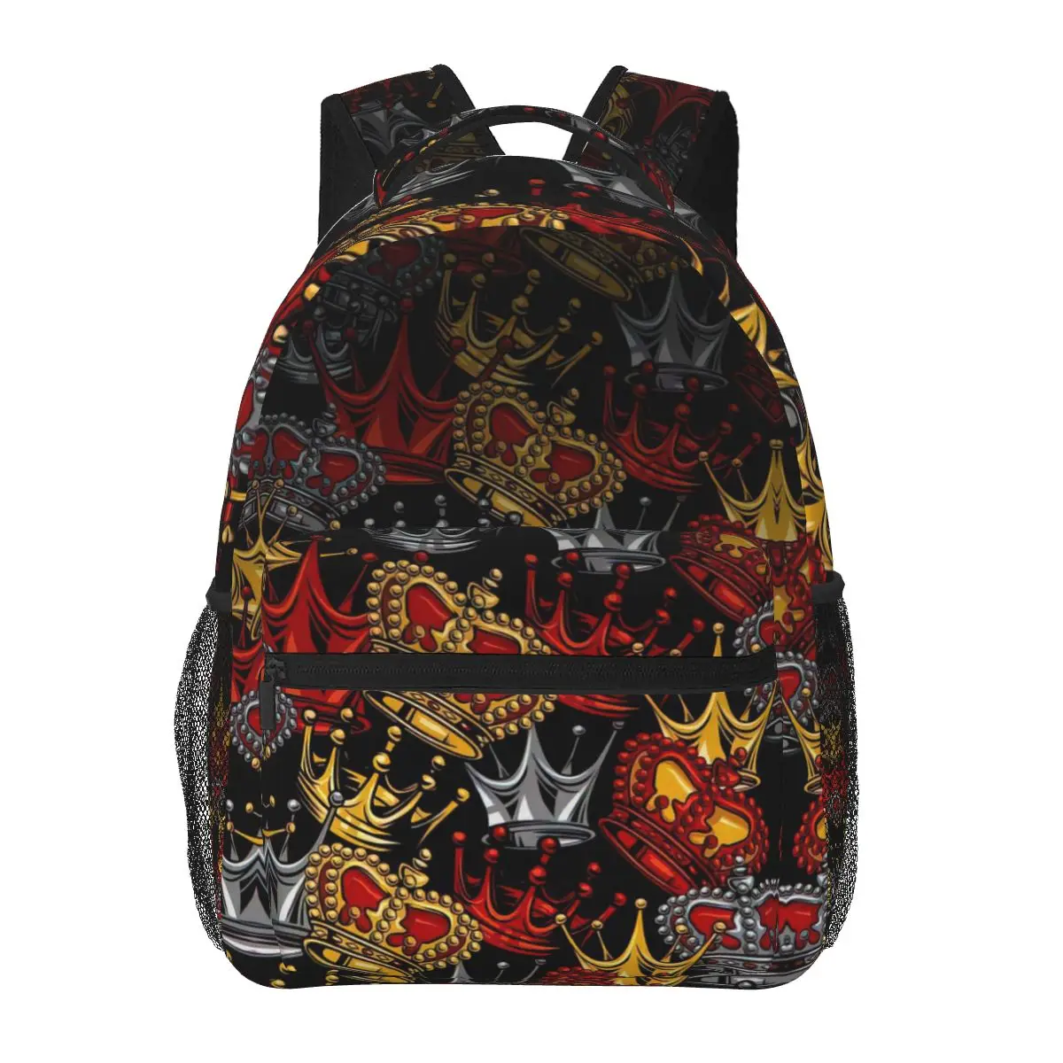 King Crowns Backpack for Girls Boys Travel RucksackBackpacks for Teenage school bag