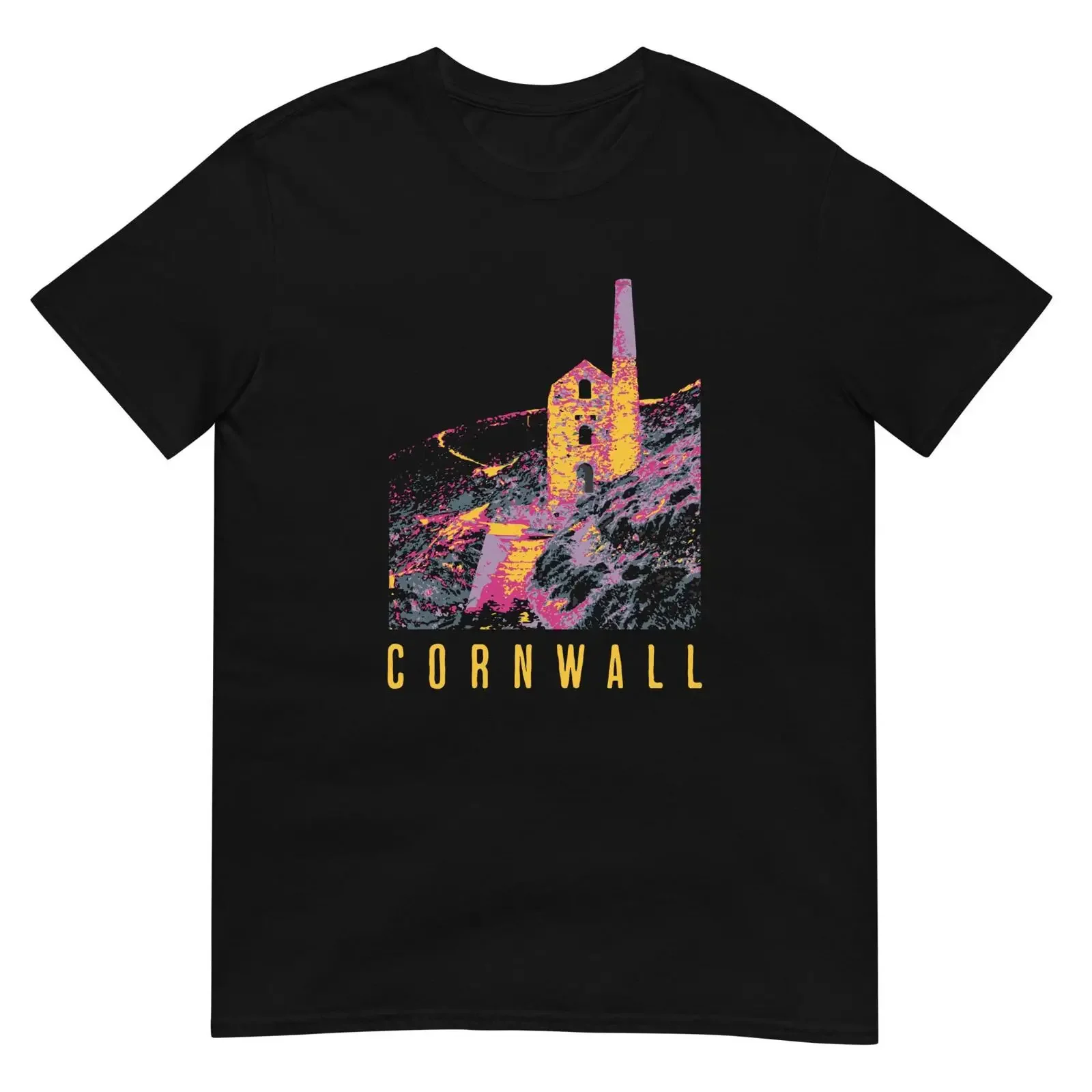 Cornwall Tin Mine T Shirt Wheal Coates Retro Gorse Heather vintage Washed homme Versatile Casual designer clothes fashion