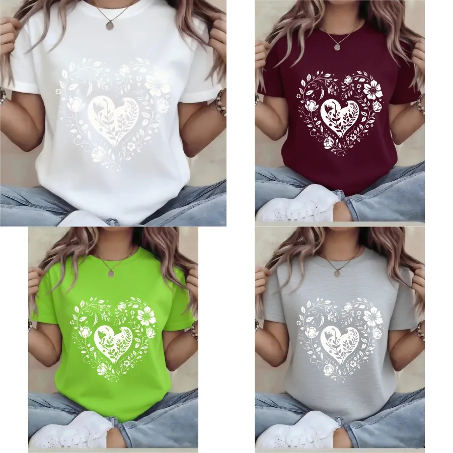 xiayu-Plus Size - Plus Size - Oversized T-Shirt - Women'S Playful Graphic Tee - Relaxed Short-Sleeve Round-Neck Top Machine Was