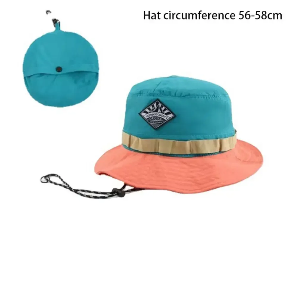 Leisure Vacation Fisherman Hat Japanese Quick-drying Basin Hat Packable Hat Summer Sun Hanging Bag Adjustable Visor Hat