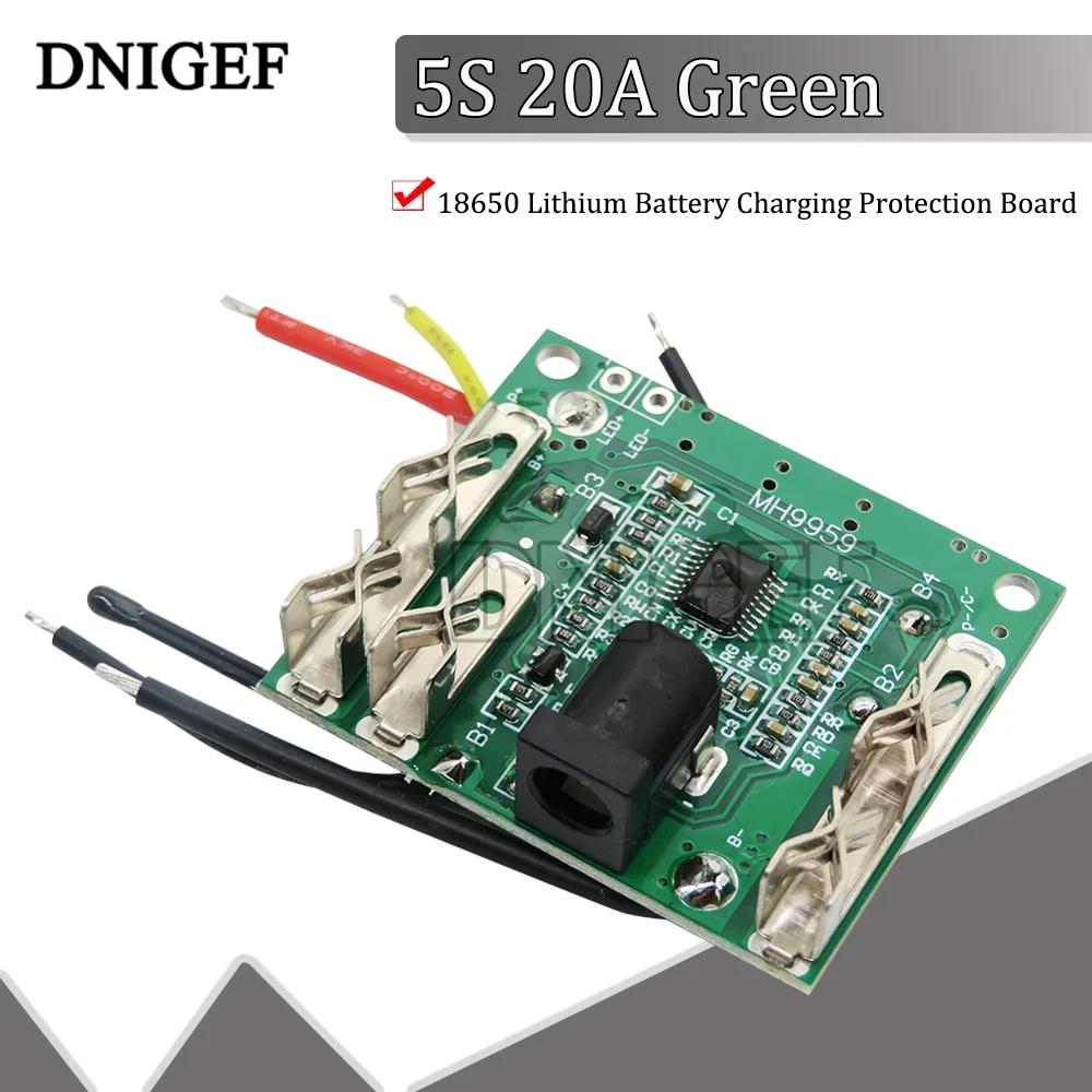 BMS 5S 20A 18650 Lithium Battery Charging Protection Board DNIGEF Circuit PCM Balancer Power Bank Charger Module