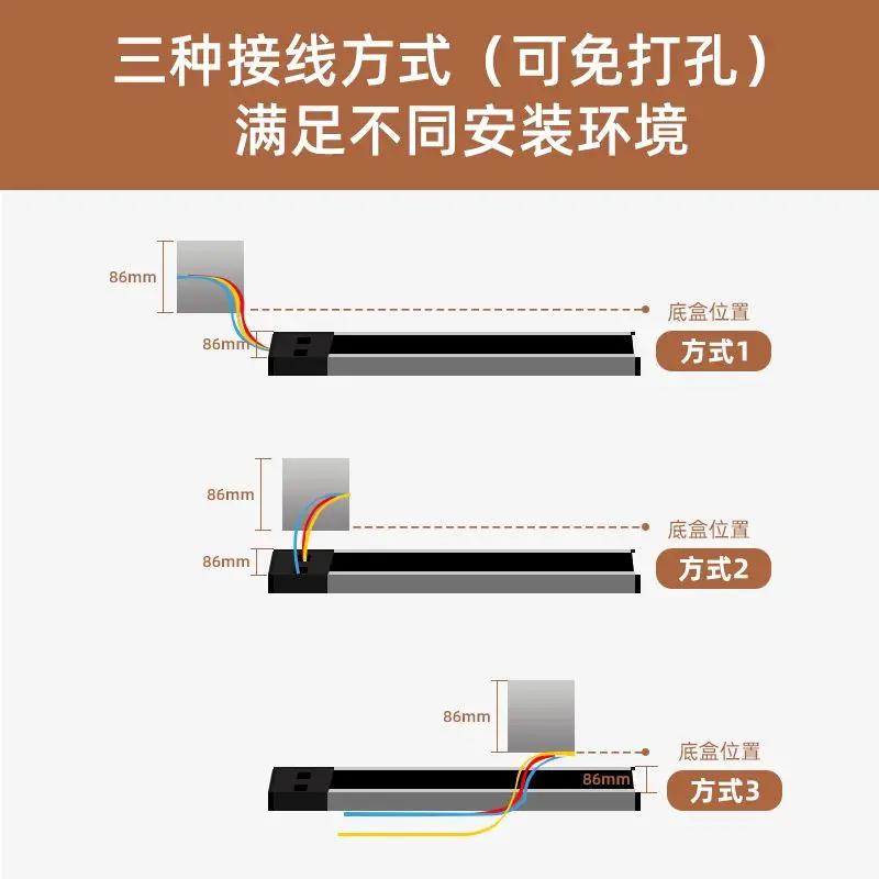 British standard international universal movable surface mounted track socket kitchen special non-punching