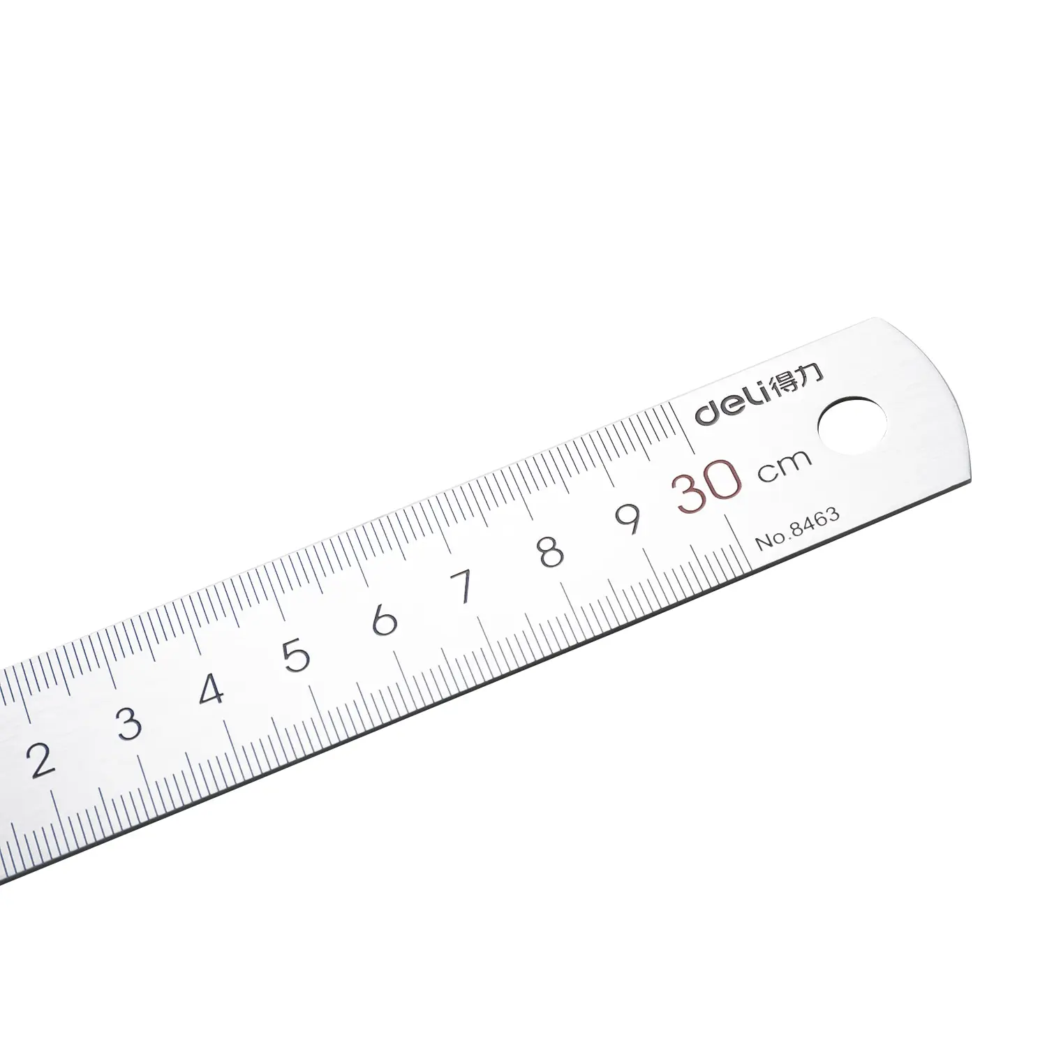 Deli 15cm 30cm Stainless Steel Straight Ruler Mapping Tool Silver Metal Ruler Draw Measuring School Office Supplies PS Materil