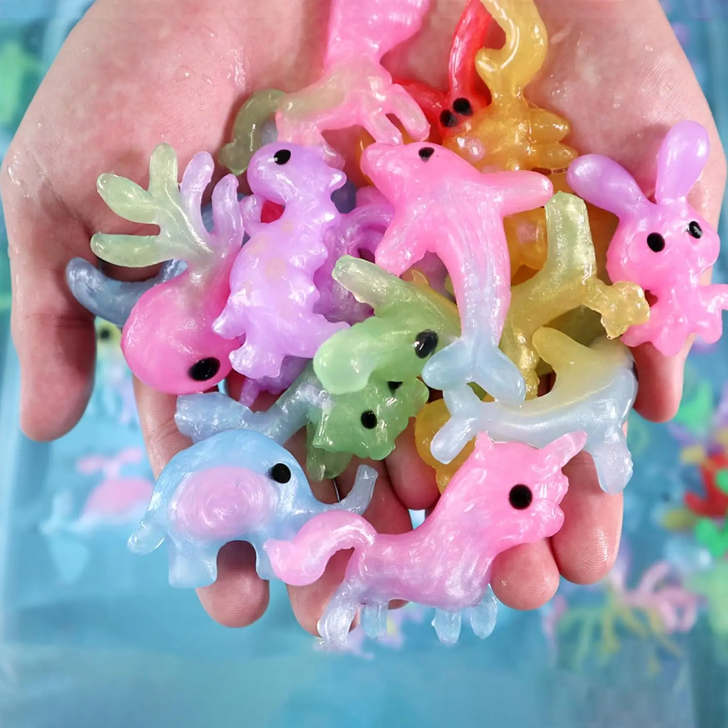 مجموعة ألعاب روح الماء السحرية المكونة من 5 ألوان، مجموعات قوالب مكونة من 8 أشكال، مجموعة روح سحرية ذاتية الصنع للأطفال مجموعة حرفية للحيوانات الأليفة المائية