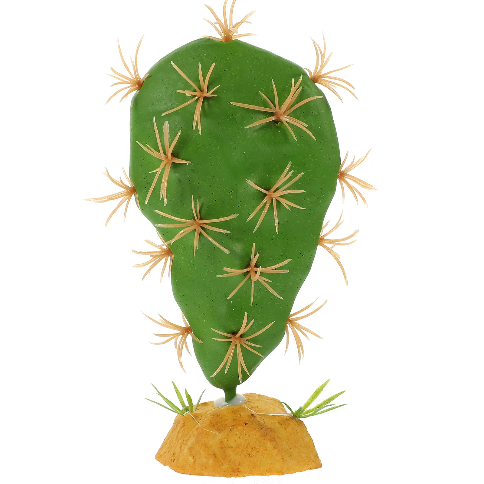 Artificial Cactus Reptile Tank Decor Realistic Terrarium Plant Habitat Ornament Hide Spot for Lizards Geckos