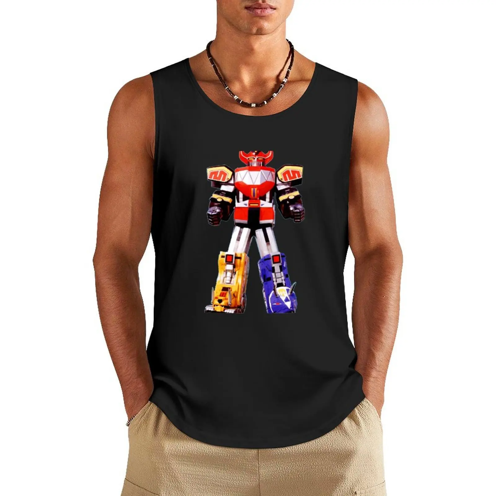

megazord robot Tank Top sleeveless shirt man Men's t-shirts T-shirt men gym top