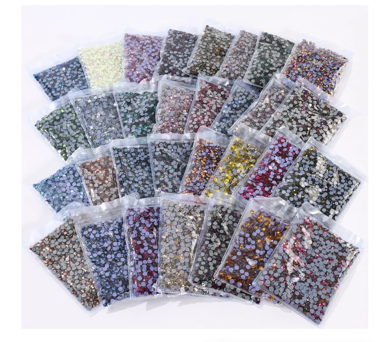 High Quality Bulk Hotfix Rhinestones Ss6-ss30 Стразы Flatback Stones Glitter Crystal And Strass For Diy Nail Accessories
